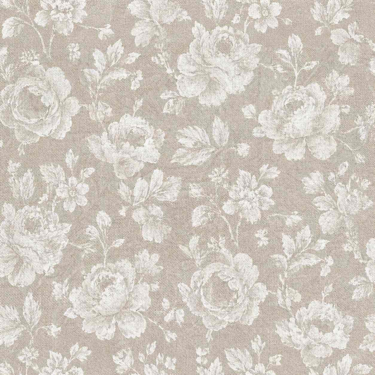 Dekostoff 07299 – Rosen Beige Leinenoptik Meterware – günstig im Heineking Outlet