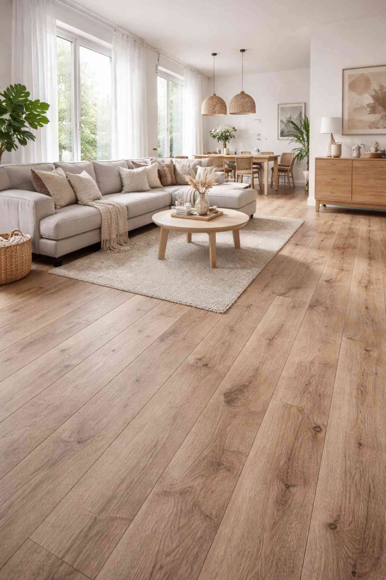 Bodenbelag Reststücke im Wohnzimmer