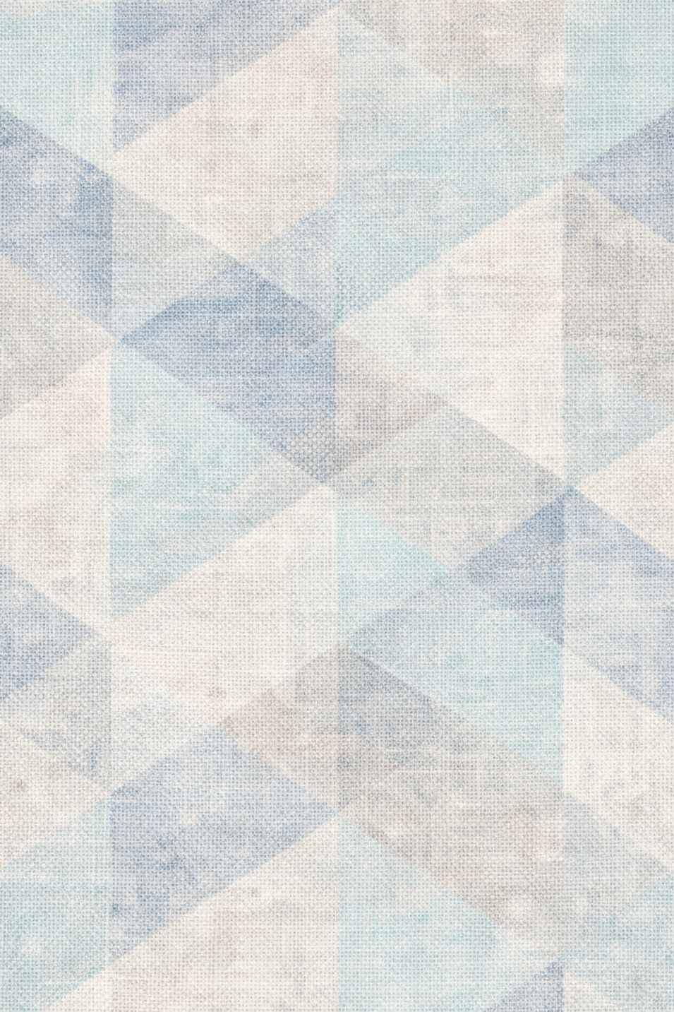 Geometrische Tapete in Blau – Moderne Design Tapete – günstig im Heineking Outlet