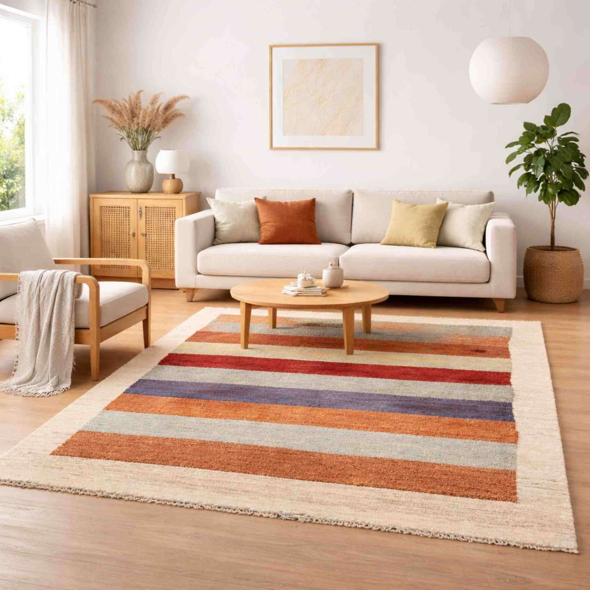 Pers. Gabbeh Streifen bunt - Thumbnail 3