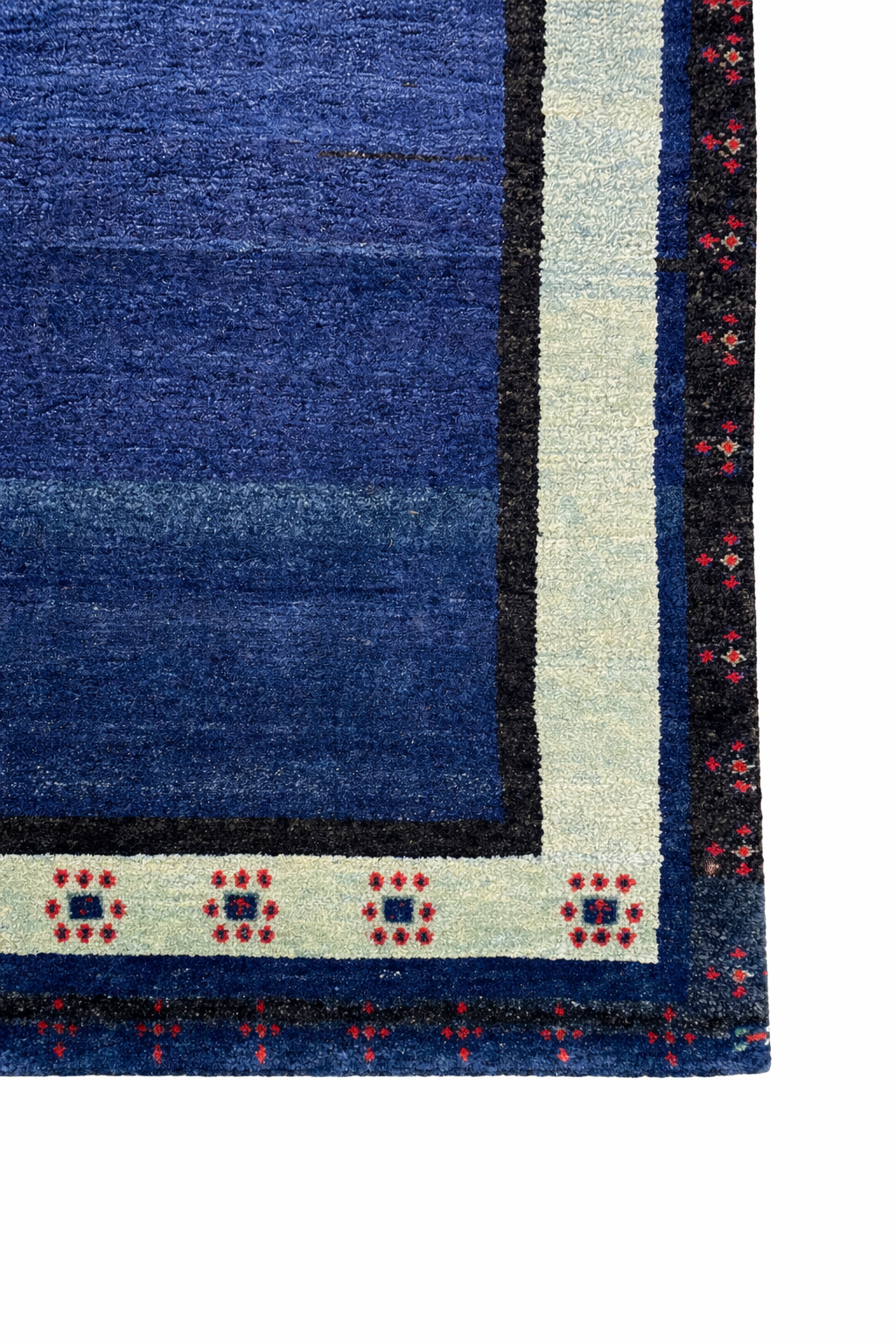 Indo Gabbeh Blau mit Rand - Thumbnail 2