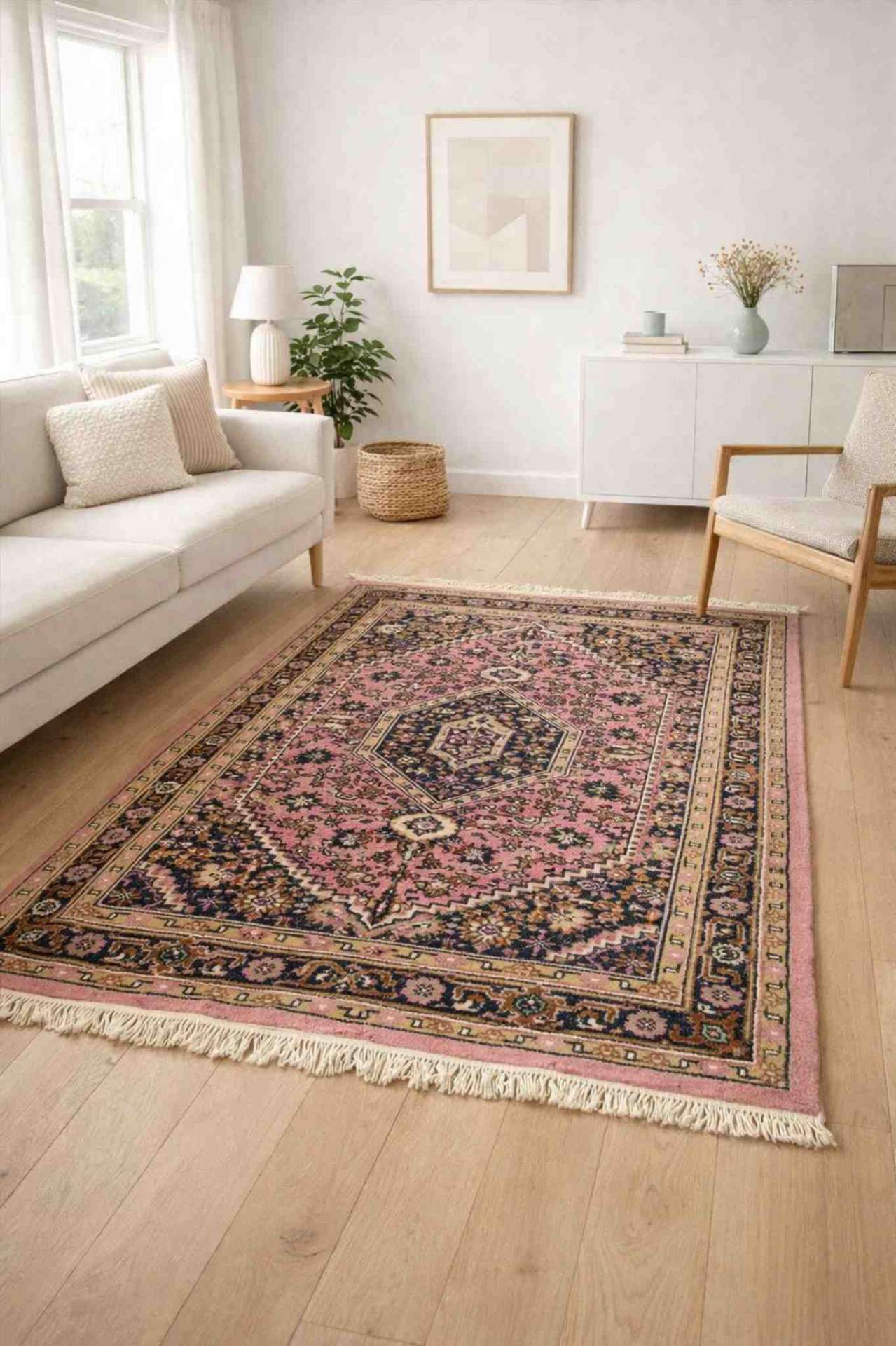 Orientteppich Rosa-Blau - Thumbnail 3